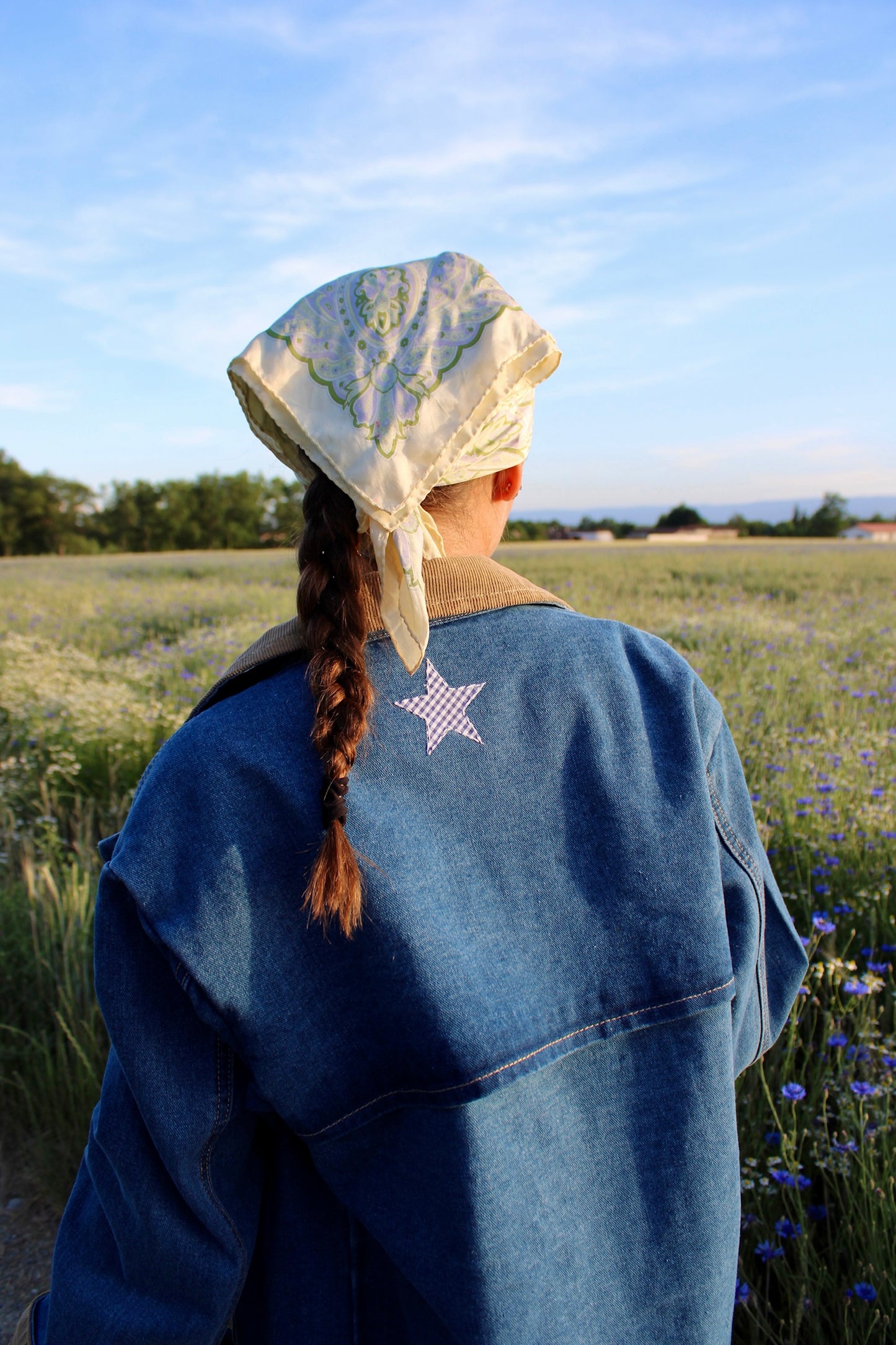 Trench Diane denim Etoile Vichy